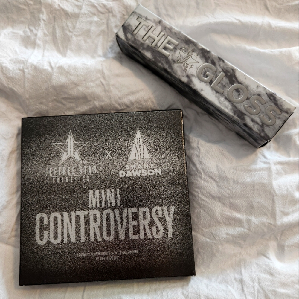 Jefree Star mini eye palette and lip gloss bundle